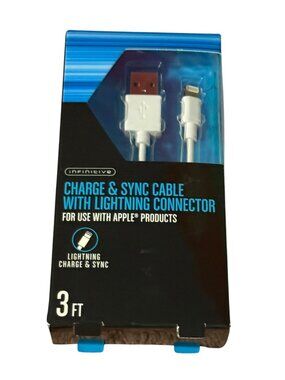 Infinitive LIGHTNING Charge & Sync Cable – 3 FT – NEW